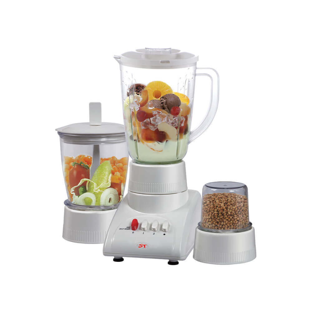 ST BLENDER/ GRINDER/ CHOPPER 3 IN 1 Model: STB-1102 W