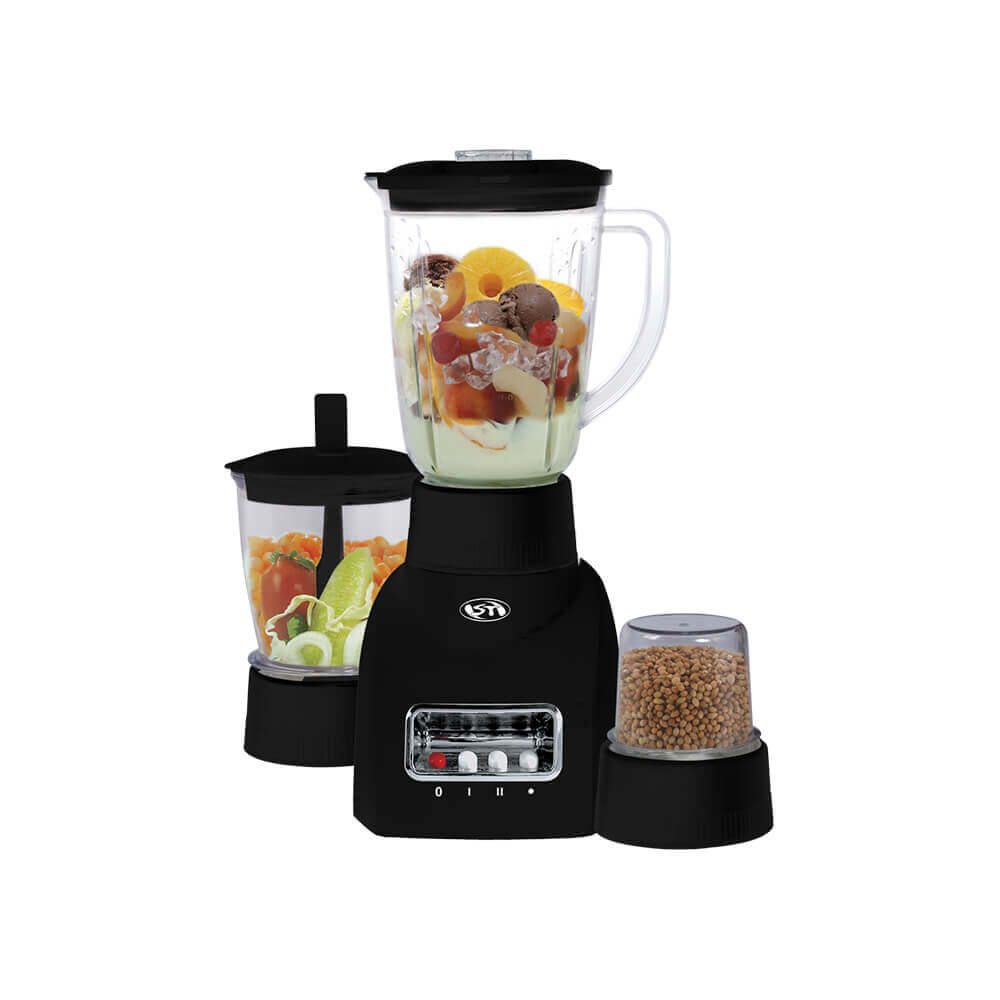 ST BLENDER/ GRINDER/ CHOPPER 3 IN 1 (WHITE/BLACK) Model: STB-1402 B
