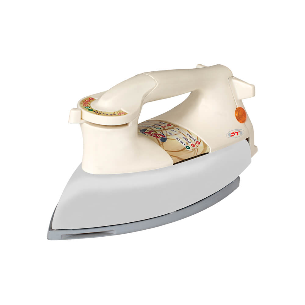 ST HEAVY WEIGHT IRON 6lb GOLDEN PLATE, WHITE HANDLE Model: STI-298
