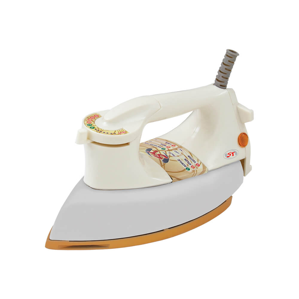 ST HEAVY WEIGHT IRON 6lb GOLDEN PLATE WHITE HANDLE Model: STI-299